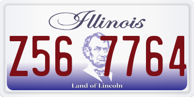 IL license plate Z567764