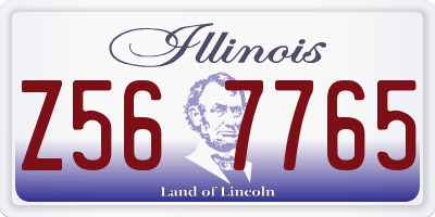 IL license plate Z567765