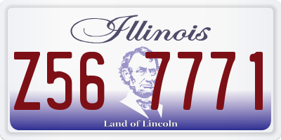 IL license plate Z567771