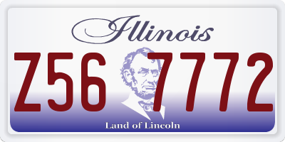 IL license plate Z567772
