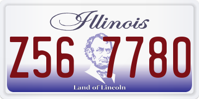 IL license plate Z567780
