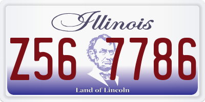 IL license plate Z567786