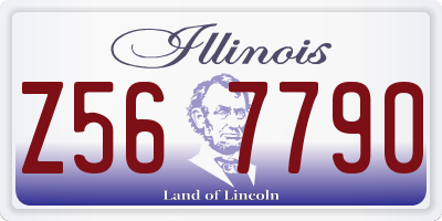 IL license plate Z567790