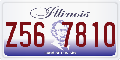 IL license plate Z567810