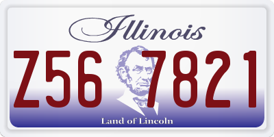 IL license plate Z567821