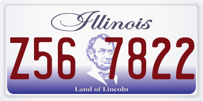 IL license plate Z567822