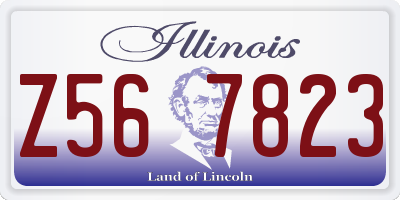 IL license plate Z567823