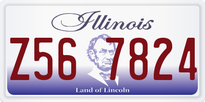 IL license plate Z567824