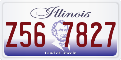 IL license plate Z567827