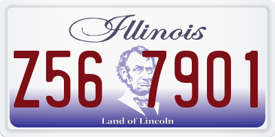 IL license plate Z567901