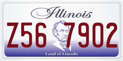 IL license plate Z567902