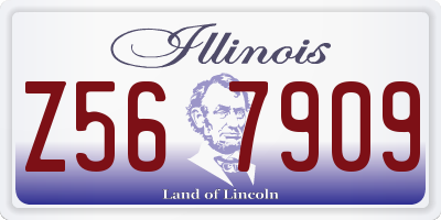 IL license plate Z567909