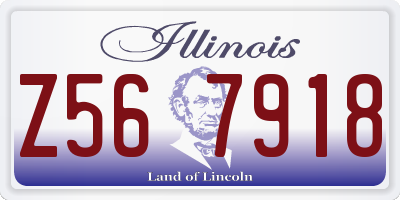IL license plate Z567918