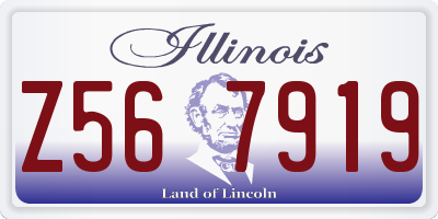 IL license plate Z567919