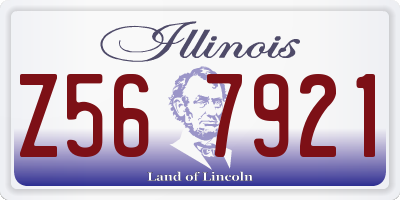 IL license plate Z567921