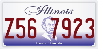 IL license plate Z567923