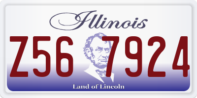 IL license plate Z567924