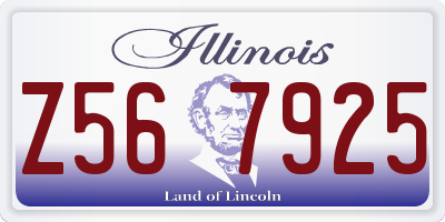 IL license plate Z567925