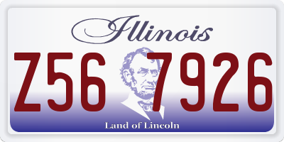 IL license plate Z567926