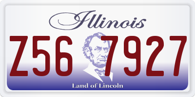 IL license plate Z567927