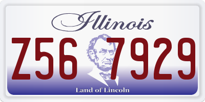 IL license plate Z567929