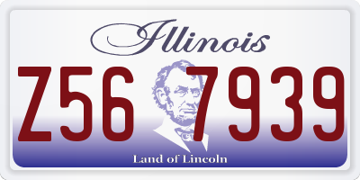 IL license plate Z567939