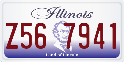 IL license plate Z567941