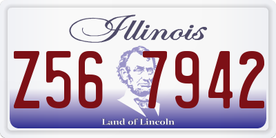 IL license plate Z567942