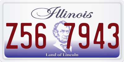 IL license plate Z567943
