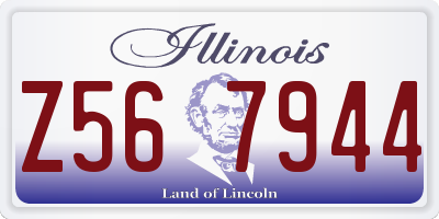 IL license plate Z567944