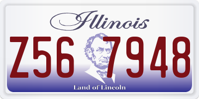 IL license plate Z567948