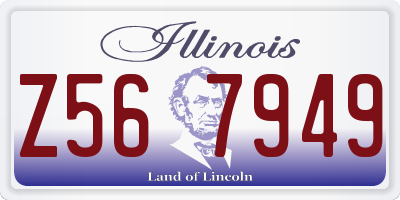 IL license plate Z567949