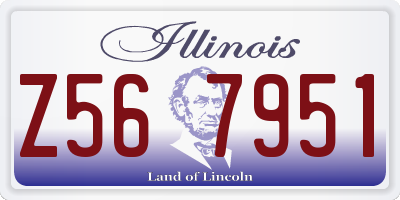 IL license plate Z567951