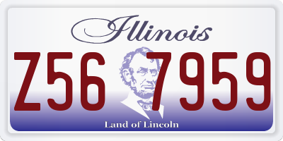 IL license plate Z567959