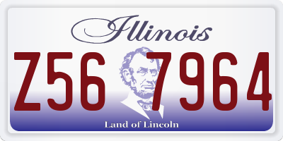 IL license plate Z567964