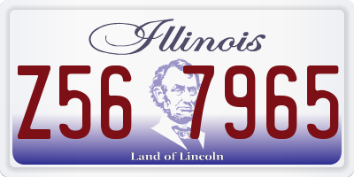 IL license plate Z567965