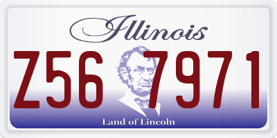 IL license plate Z567971