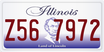 IL license plate Z567972
