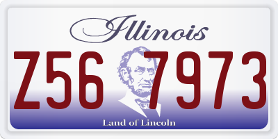 IL license plate Z567973