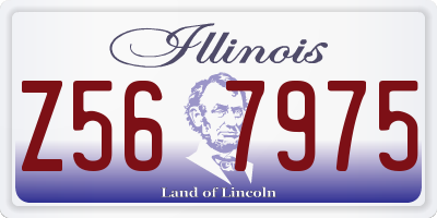 IL license plate Z567975