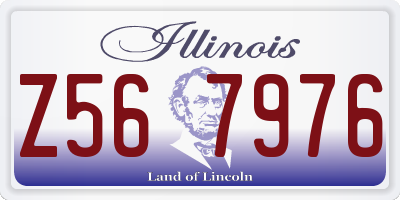 IL license plate Z567976