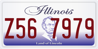 IL license plate Z567979