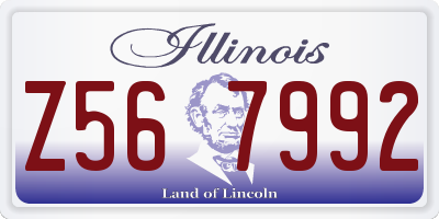 IL license plate Z567992