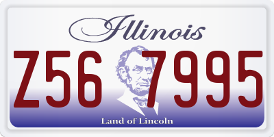 IL license plate Z567995