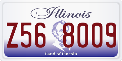 IL license plate Z568009