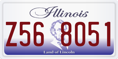IL license plate Z568051