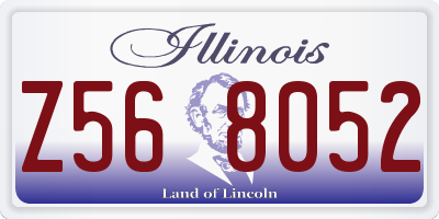 IL license plate Z568052
