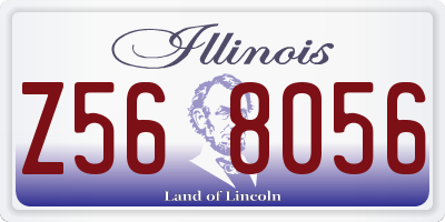 IL license plate Z568056