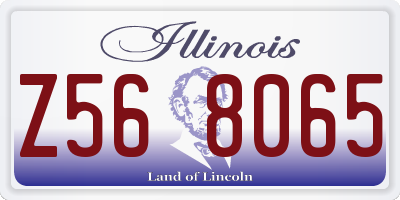 IL license plate Z568065