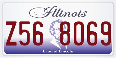 IL license plate Z568069